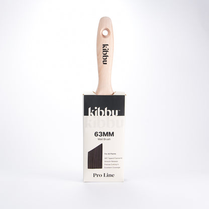 Kibbu 63mm wall paint brush in retail packaging on a white background