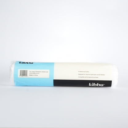 Kibbu 270mm microfibre roller sleeve – back of packaging with barcode and product information